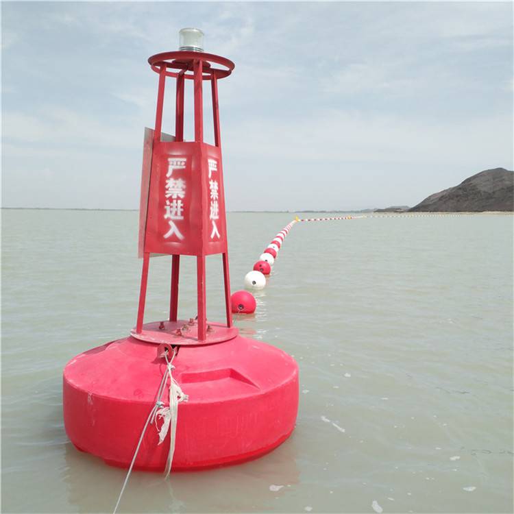 水上保护核心区警示浮球水源地拦船浮标定制加工