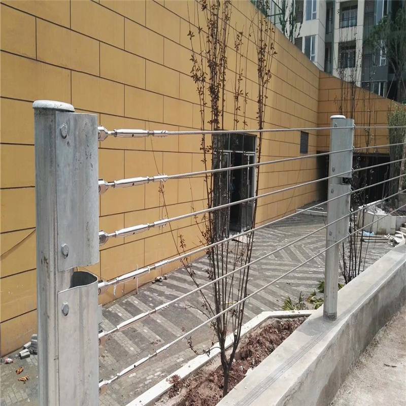 钢索防护绳网公路钢丝绳护栏喜振供应公路缆索可定制