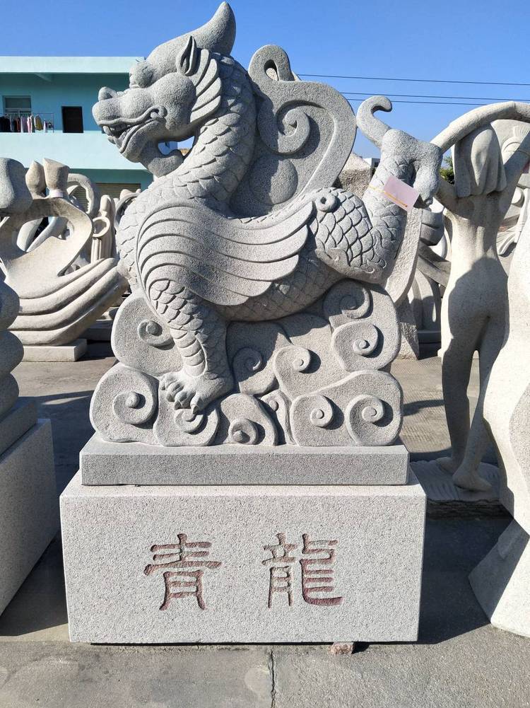 清代・木彫り 收藏 【古竹 雕刻 雲海紋神龍富貴如意紋 筆筒 龍騰