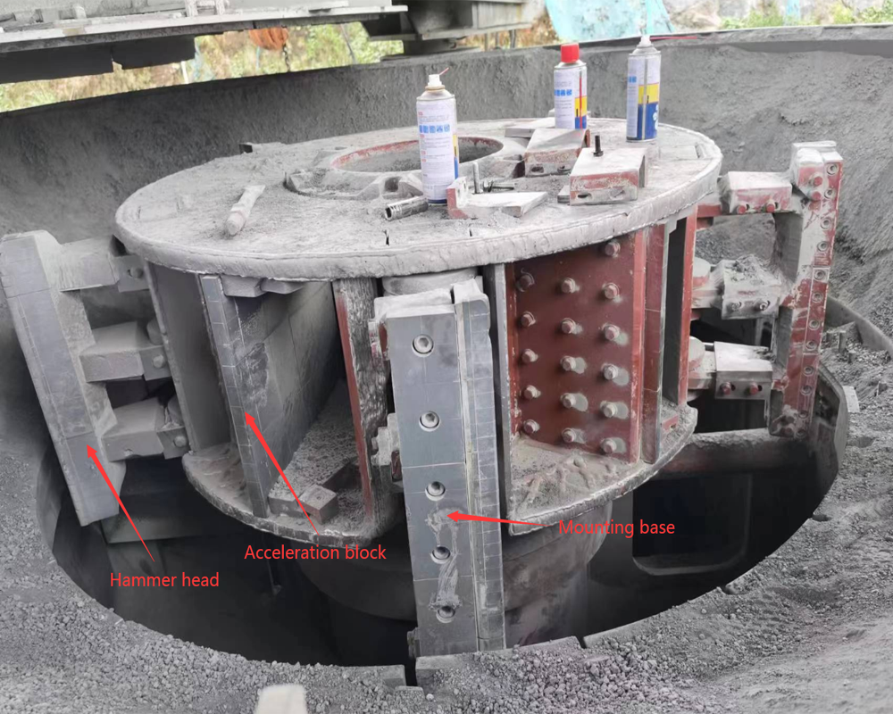 制砂机抛料头，加速板，安装座