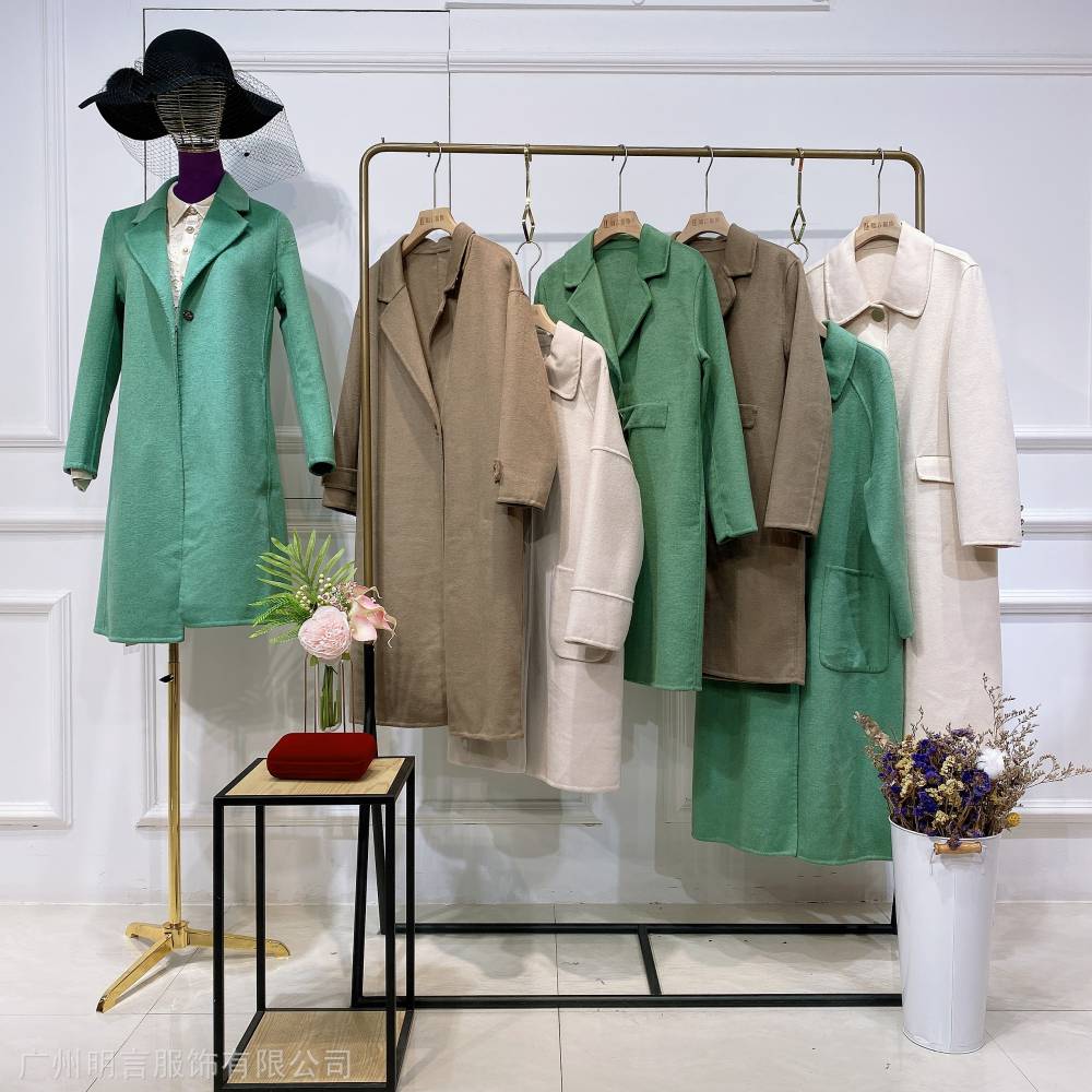歌莉娅姐妹品牌歌曼莉羊绒大衣品牌折扣女装