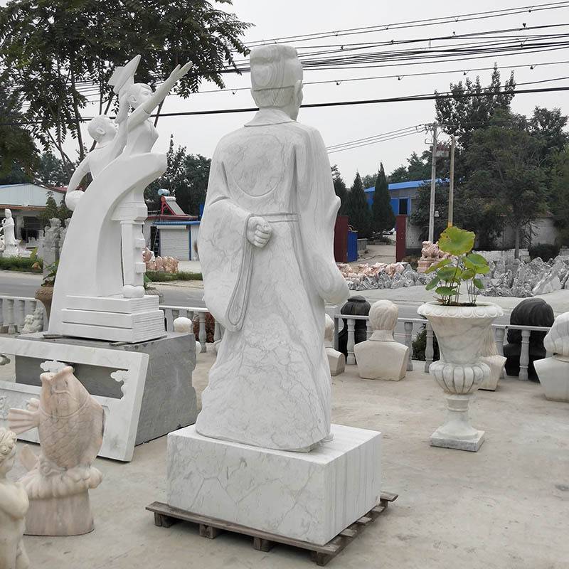 石雕四大名医汉白玉华佗李时珍张仲景扁鹊大理石人物雕像医院定制