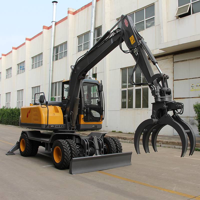 胶轮抓木机轮胎抓木机农用抓木机夹木器