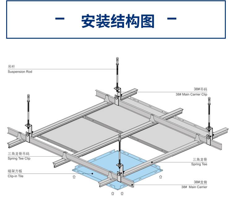 吊板扣安装示意图图片