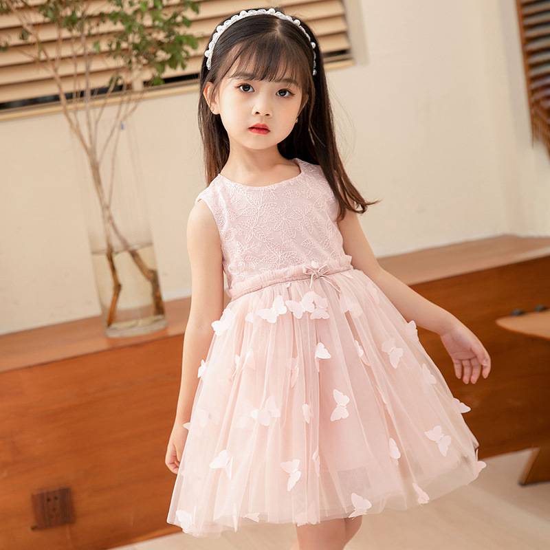 青海玉树地摊童装批发女童连衣裙夏装可爱淑女公主纱裙厂家服装批发