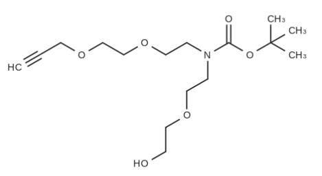 2100306-85-0，N-(PEG1-OH)-N-Boc-PEG2-propargyl