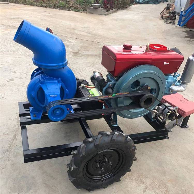 大流量蜗壳混流泵柴油机拖车款抽水泵农田灌溉抽水机