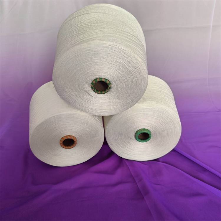粘胶竹节纱18支纺织纱线有机棉粘胶纱鸿和在机大量