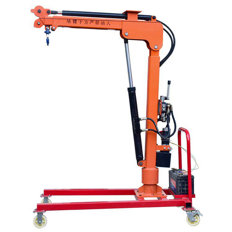 可移动吊装机微型悬臂吊可旋转液压提升机500kg猛士机械