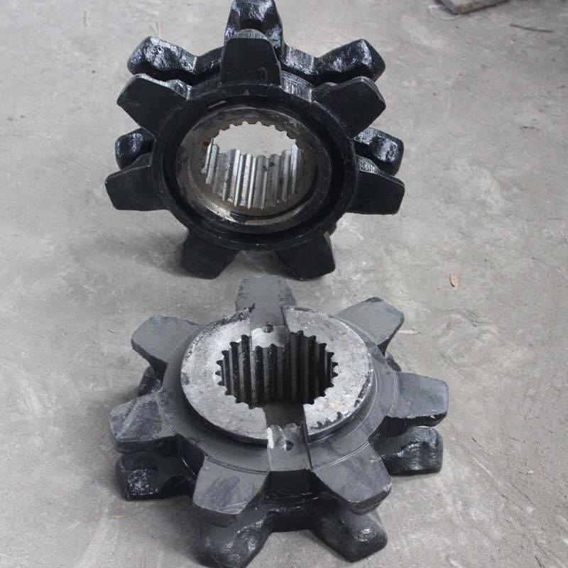 矿用锻造齿轮40t刮板机链轮7齿传动轮中隧