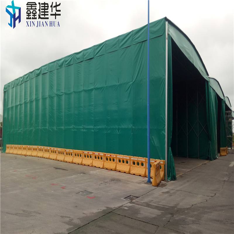 钢架推拉棚工业活动篷吉林通化帆布雨棚