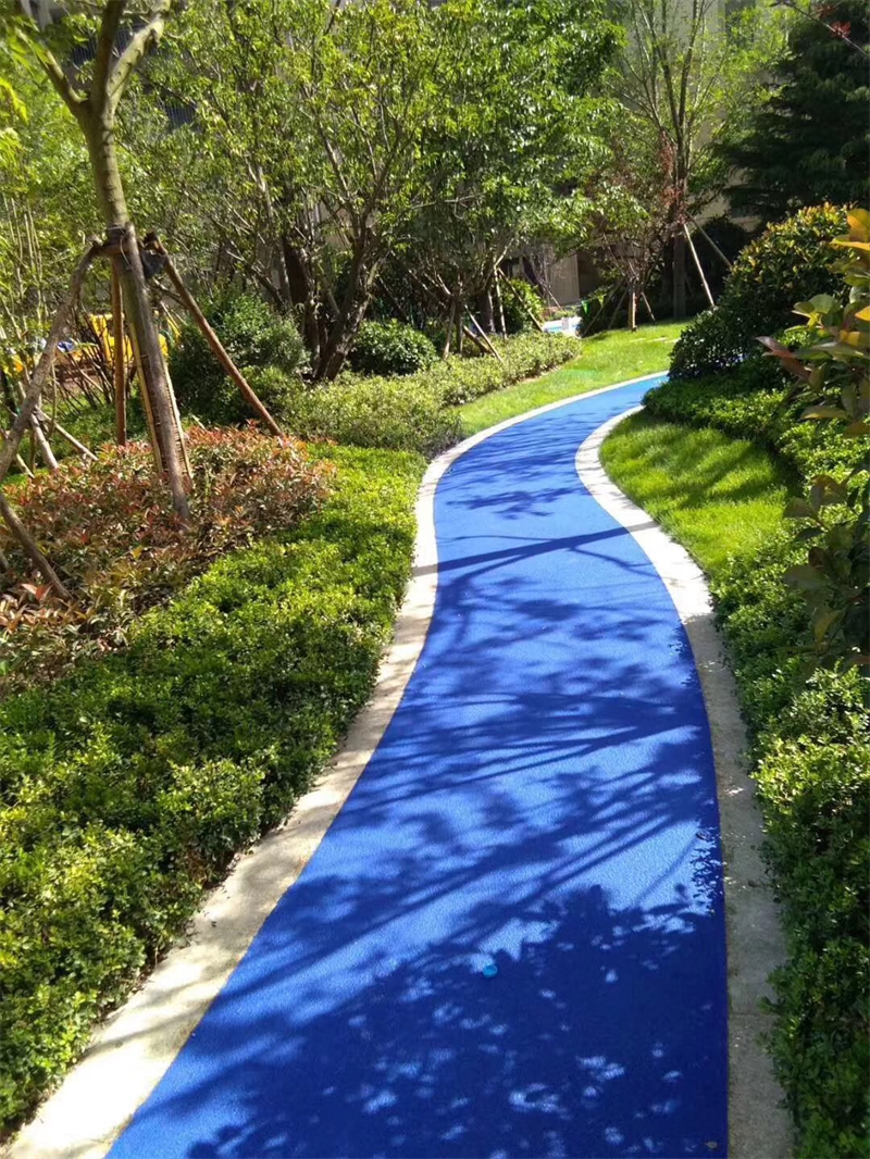 小区环境美化彩色路面施工无噪声环保支持定制