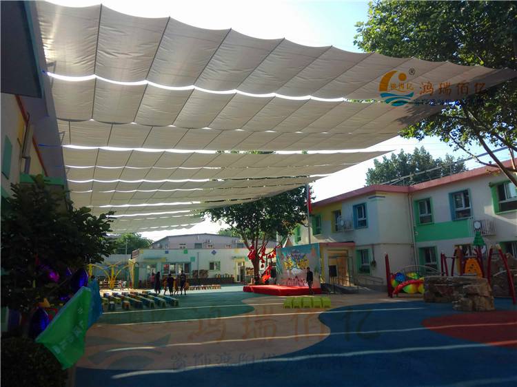 幼儿园学校操场体育场遮阳棚户外电动遮阳棚幼儿园遮阳棚