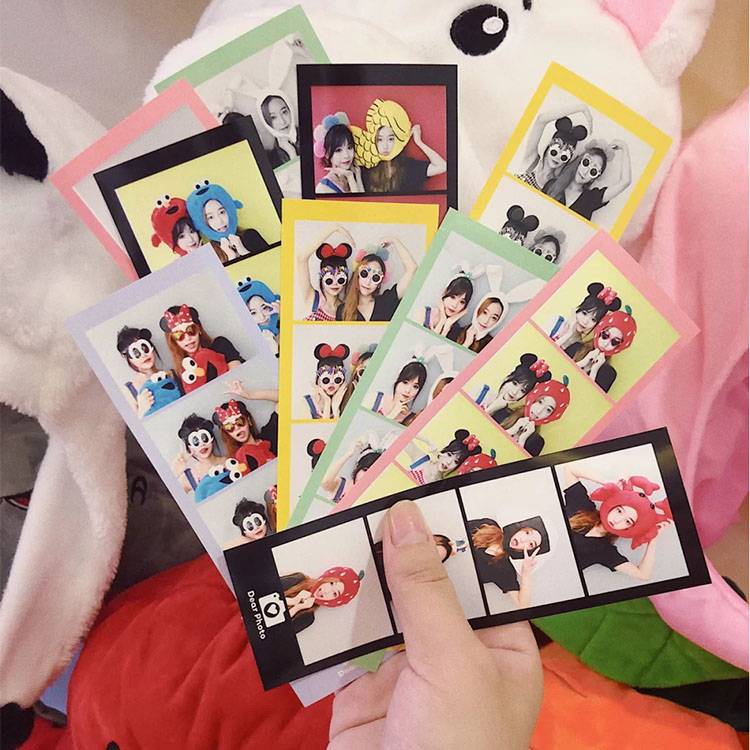 人生四片韩国大头贴拍照机器 一体机老式照相小型商场共享拍照机