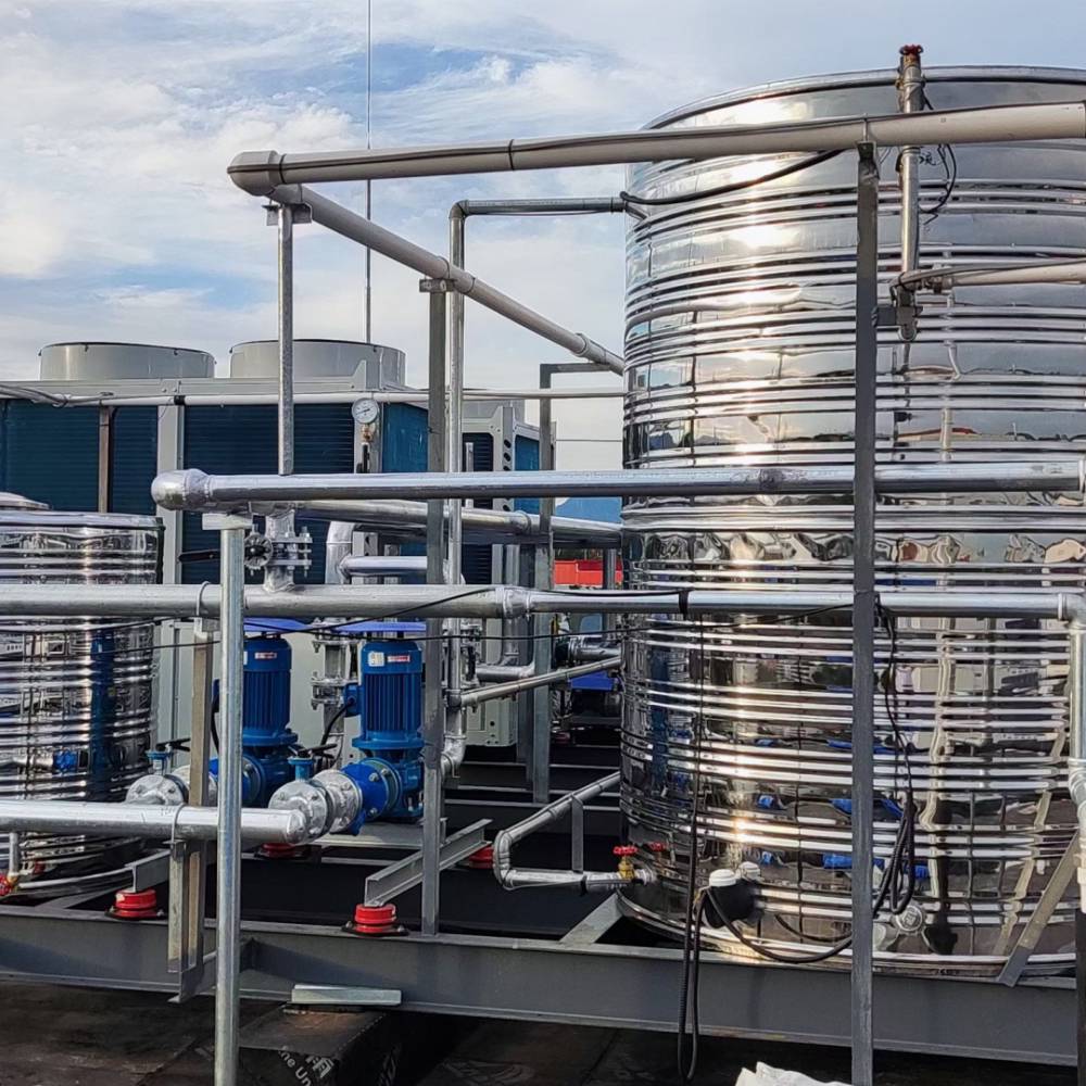 直热式热泵热水工程 太阳能空气源热水系统