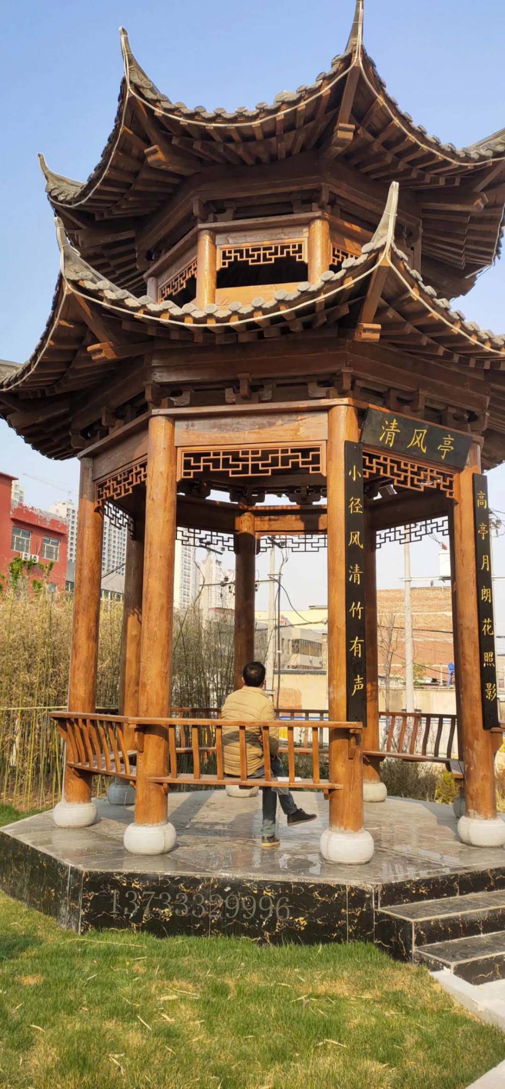 常州凉亭木屋木质凉亭传统建筑