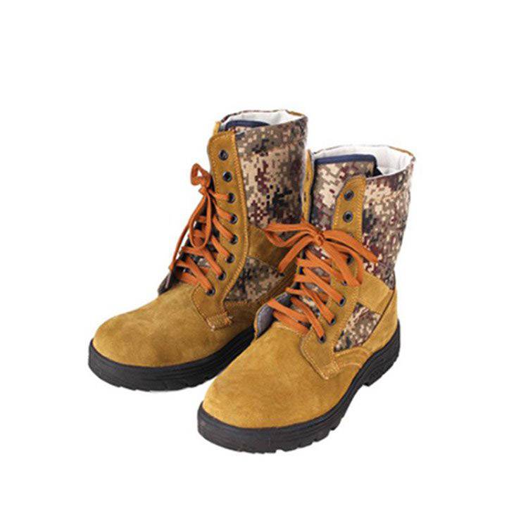 森林防扎鞋森防救援橡胶鞋高帮阻燃防护靴山林灭火救援扑火靴合盾