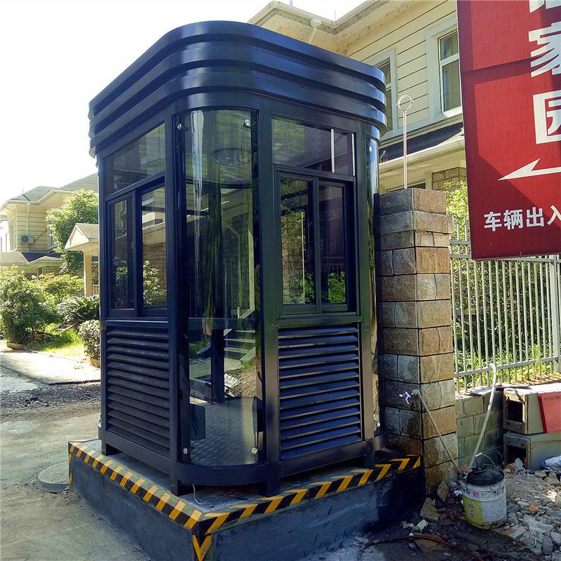 治安岗亭定做小区钢结构门卫值班收费移动岗亭