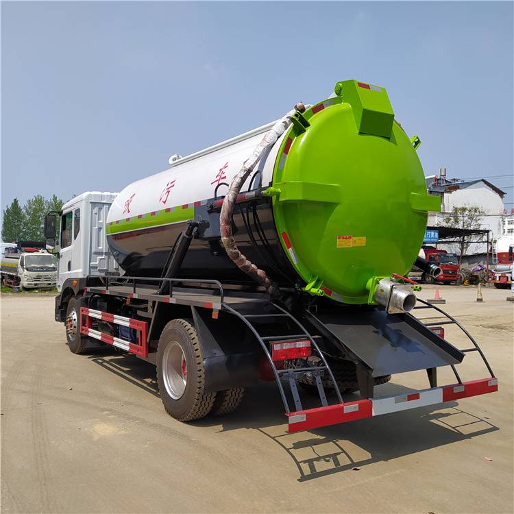 东风12立方粪便运输车一车能拉12吨粪污转运车拉养殖粪便翻斗车