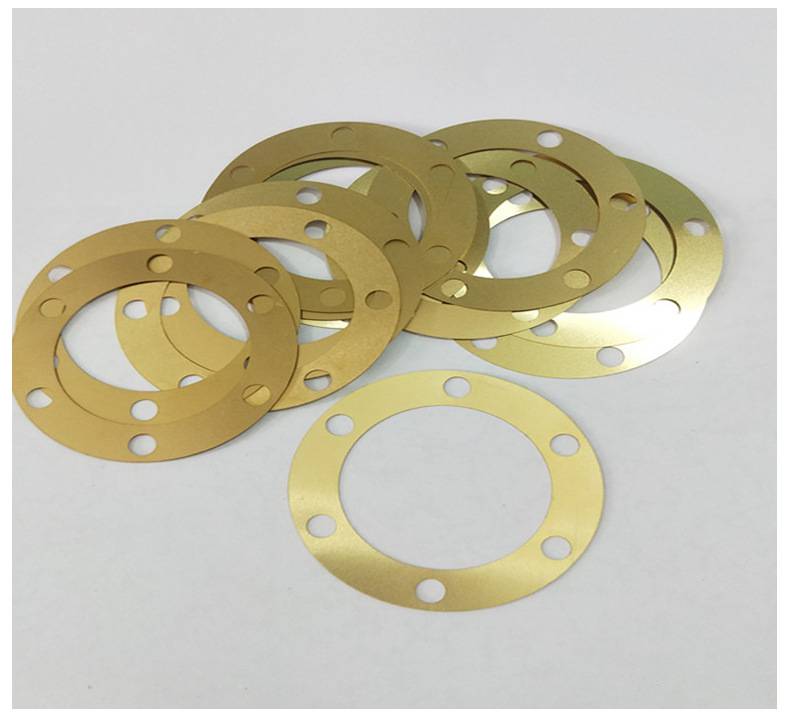 黄铜垫片定做黄铜垫圈加工黄铜板切割h62铜环异形铜片激光切割