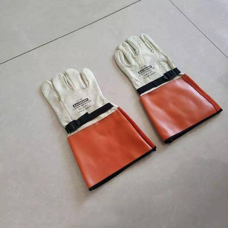 lpg5s羊皮防护手套电工防护屏蔽手套防割伤保护绝缘皮质手套