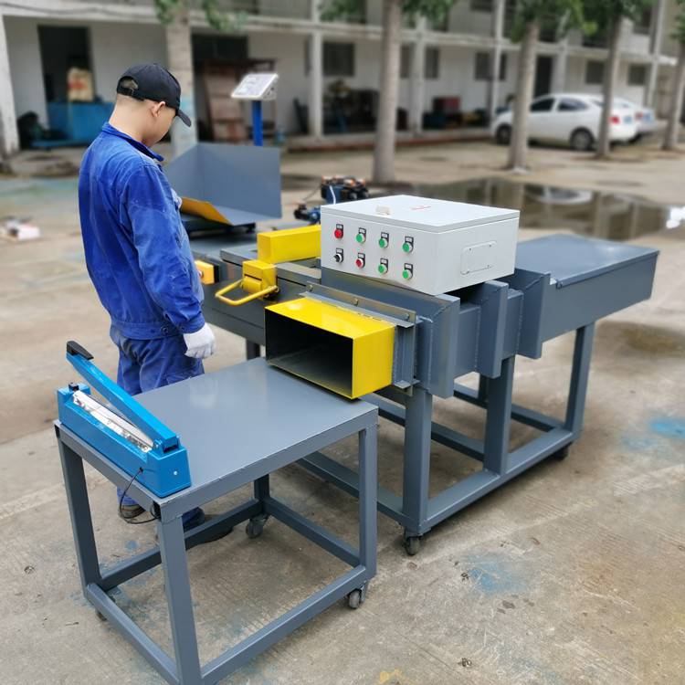 服装液压打包机擦机布压块25公斤全自动打包机布料布条压块机