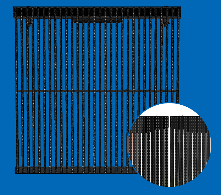 led戶外防水透明屏格柵屏p10ph1666p1562燈條屏戶外燈條屏ip65