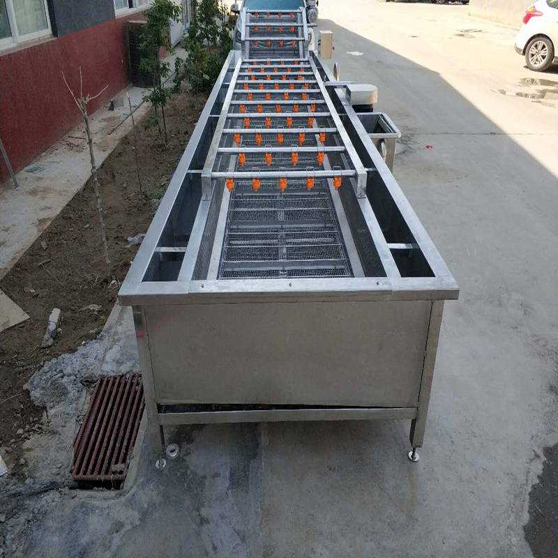 全自动莲藕清洗流水线沙果气泡清洗机