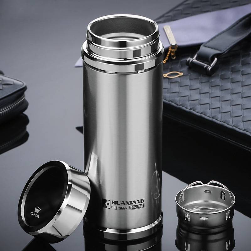 华象保温杯批发647号304不锈钢双层真空时尚男女式商务办公