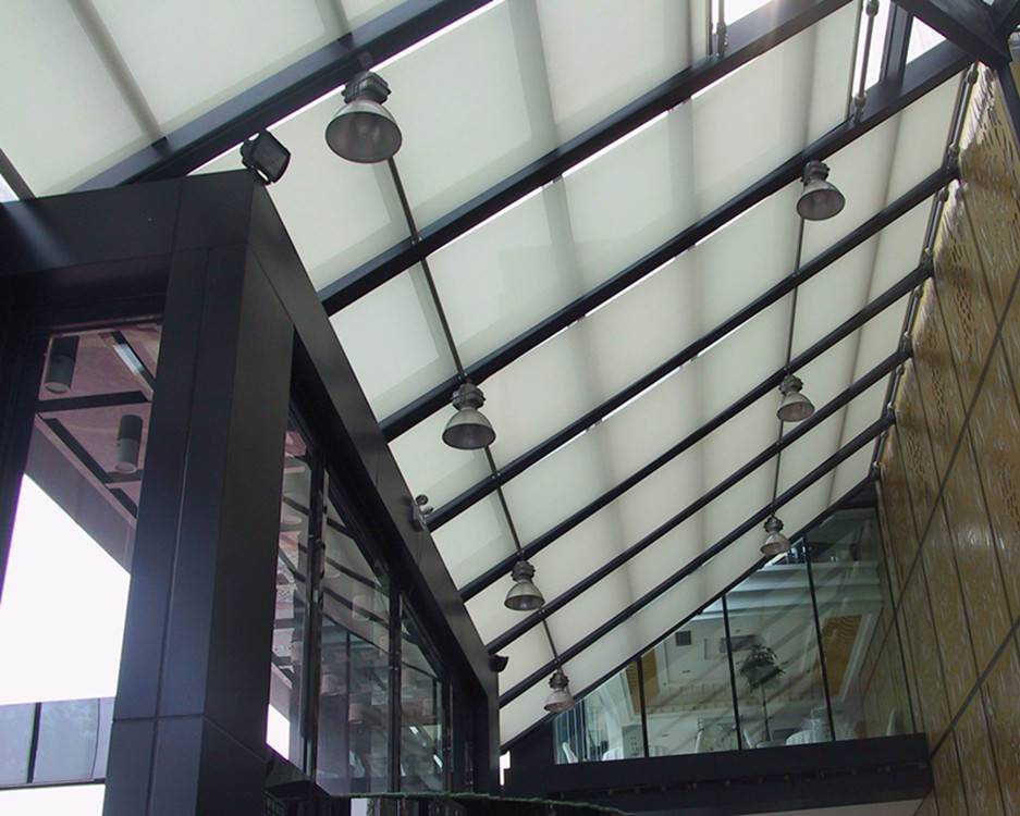 电动fss天棚帘室内遮阳棚酒店医院商场遮阳顶面遮阳