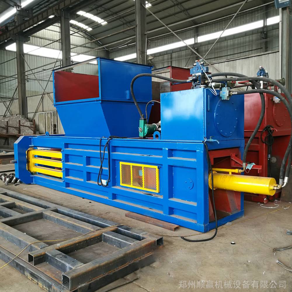 200吨全自动打包机 自动捆绳秸秆打包机 现货供应废纸打包机
