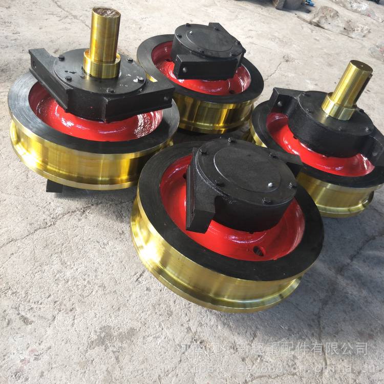 台车组装配双梁大车驱动轮河南起重机行走轮