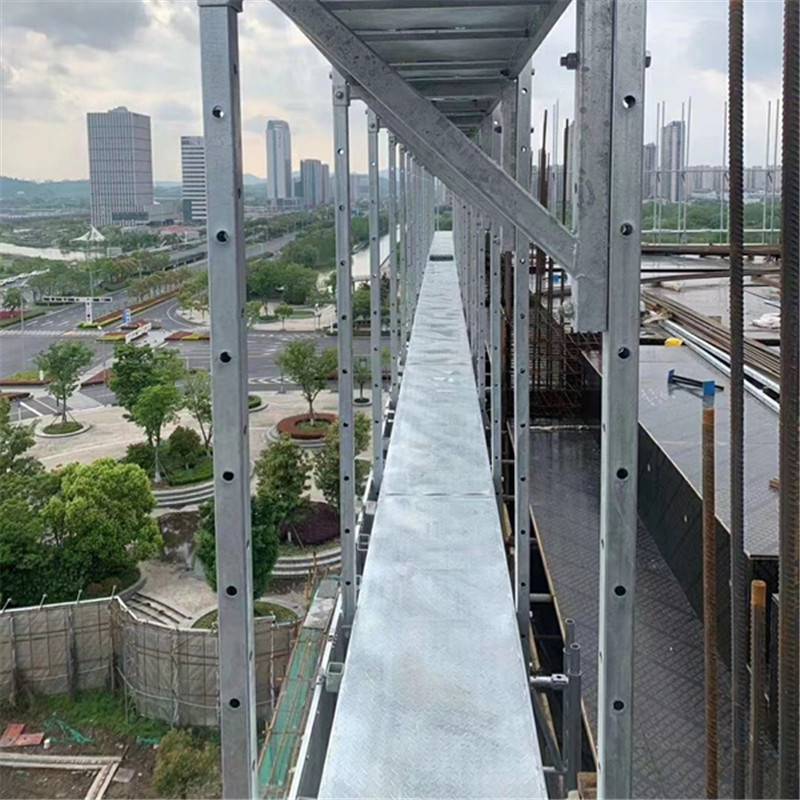 菱形孔走道踏板钢板网走道板全钢爬架防坠物踩踏网