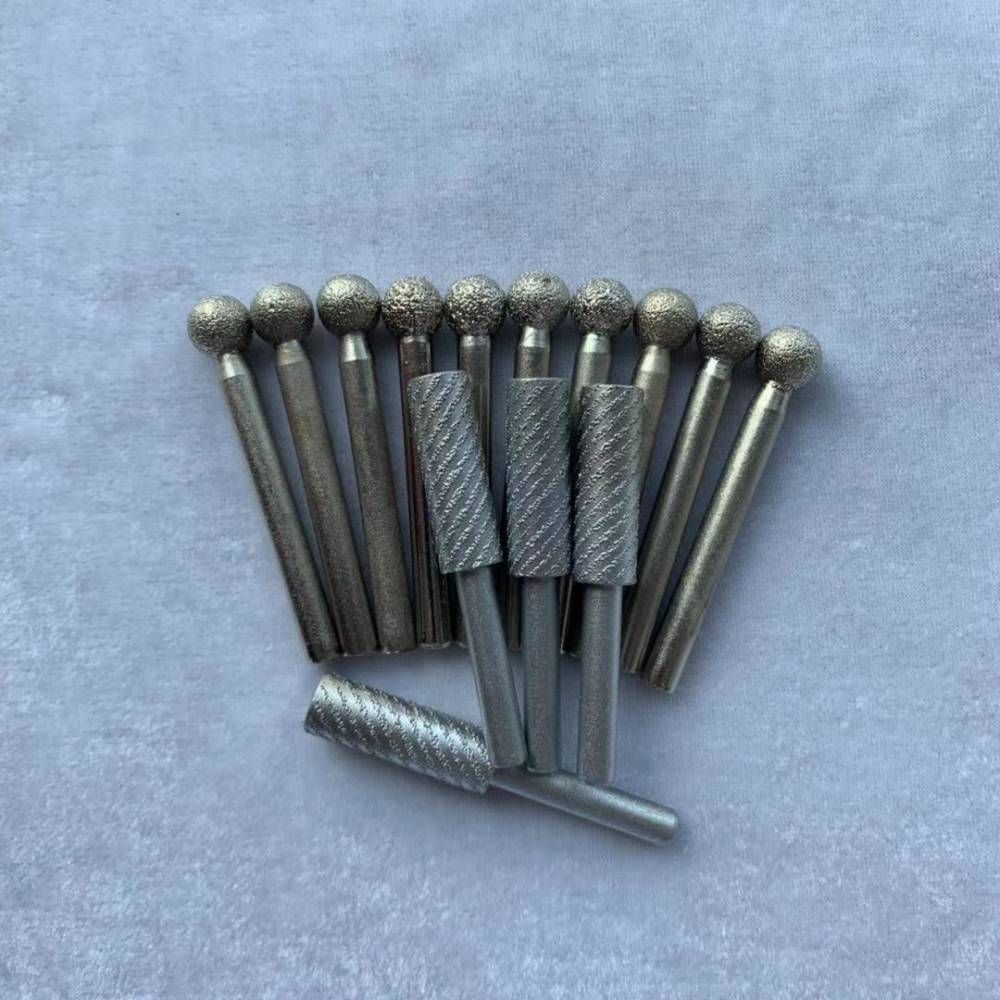 河南科美钎焊sdccbn磨头圆球型磨头石材雕刻专用磨具