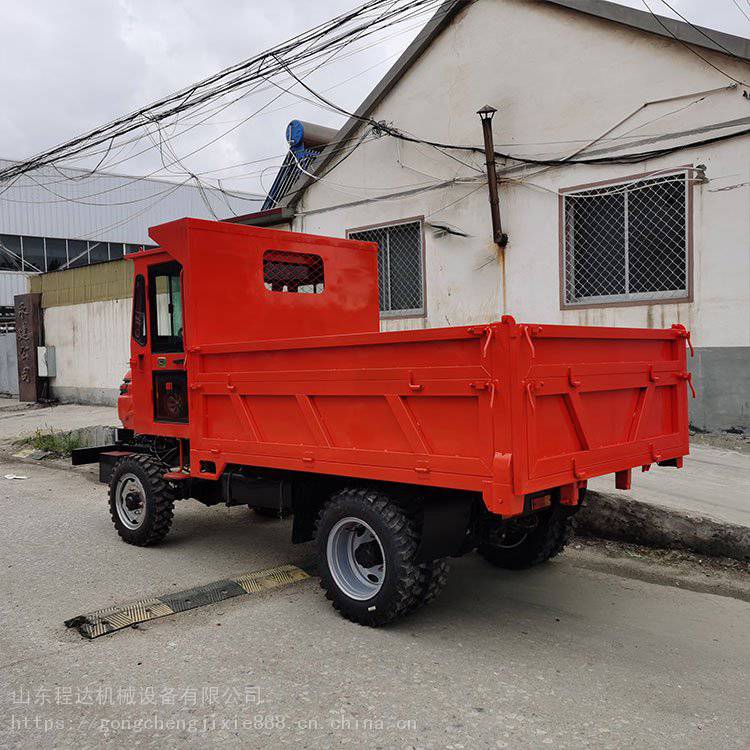 程达爬山虎四驱自卸车载重34吨四不像农用车