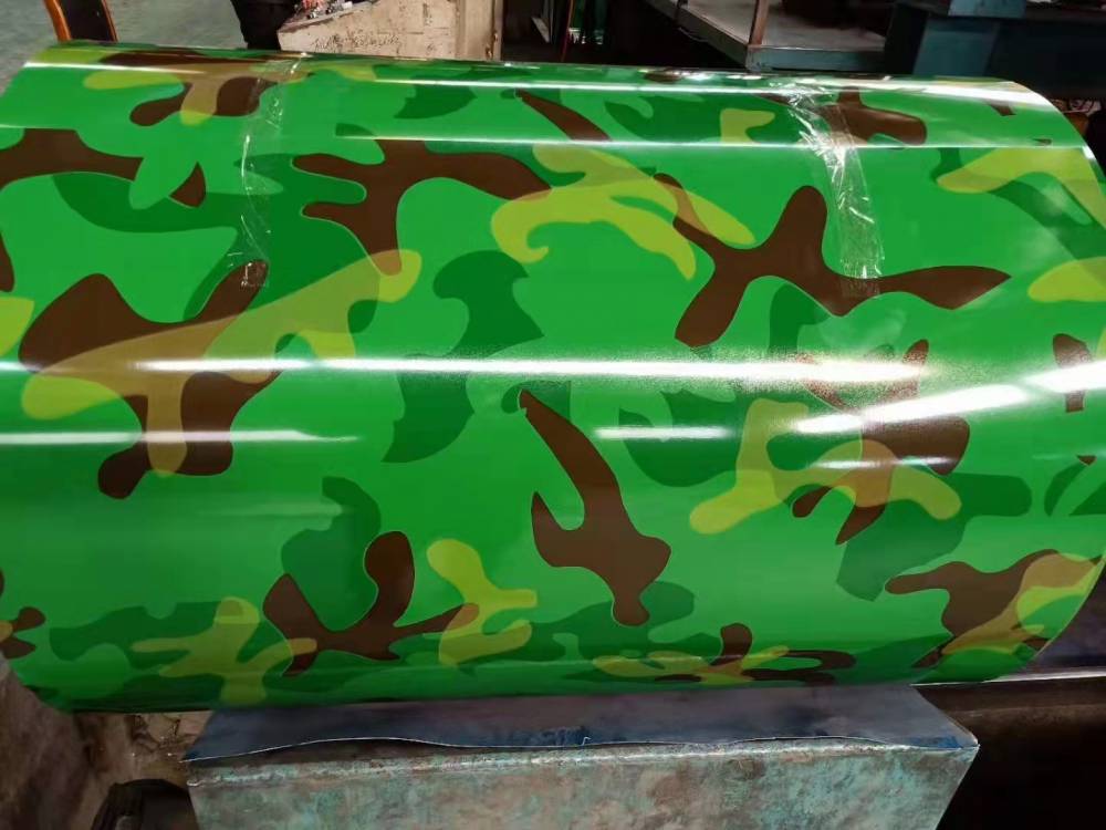 木纹印花板迷彩彩钢卷彩涂铝卷生产厂家