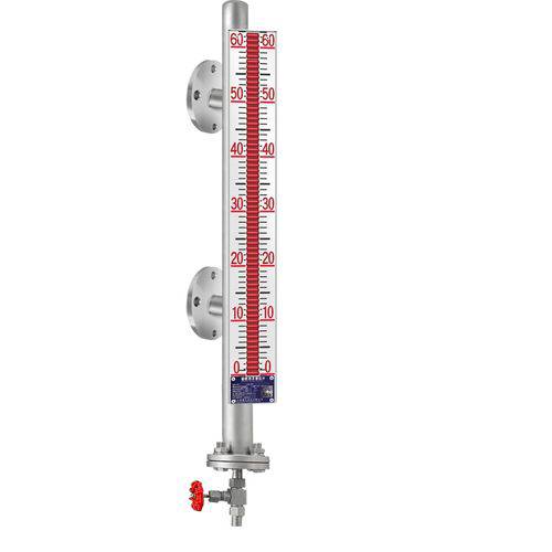 原理:磁翻板液位計(也可稱為磁性浮子液位計)根據浮力原理和磁性耦合