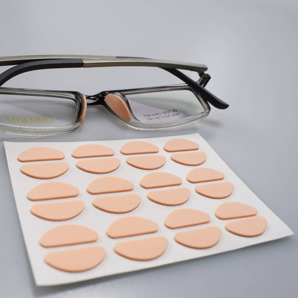 椭圆形肤色eva泡棉泡沫鼻贴眼镜硅胶鼻垫鼻托防滑增高眼镜配件