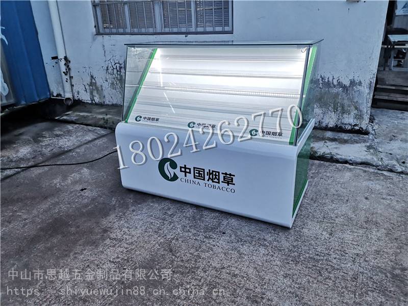 新款便利店小型组合烟酒柜多功能转角木质玻璃展示柜