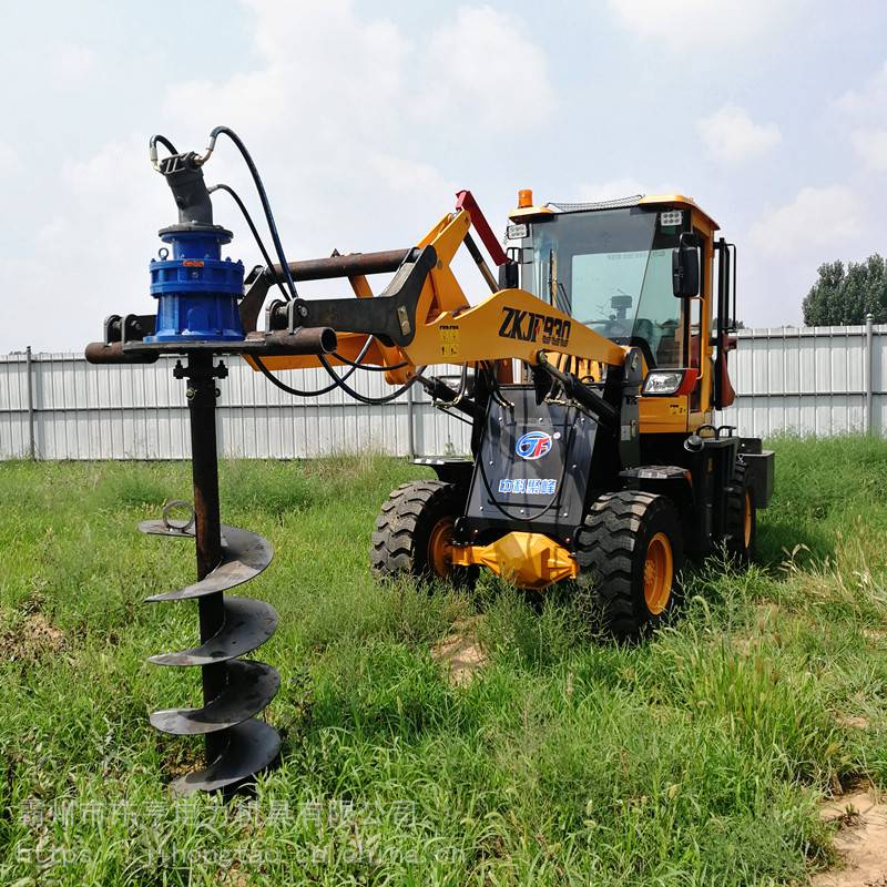 小型打桩机铲车打孔机钻头地下螺旋打眼机东亨电力