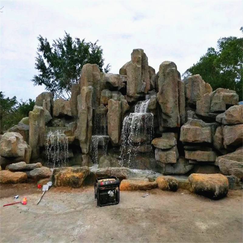 大型塑石假山假山造景护坡人工水泥假山水泥制品欢迎订购