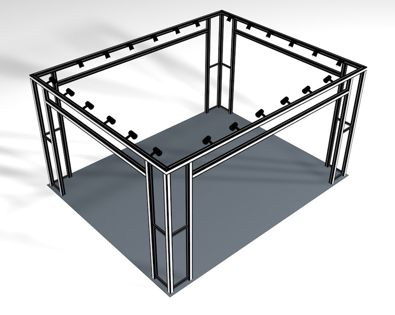 快闪店桁架效果图设计与租赁与搭建
