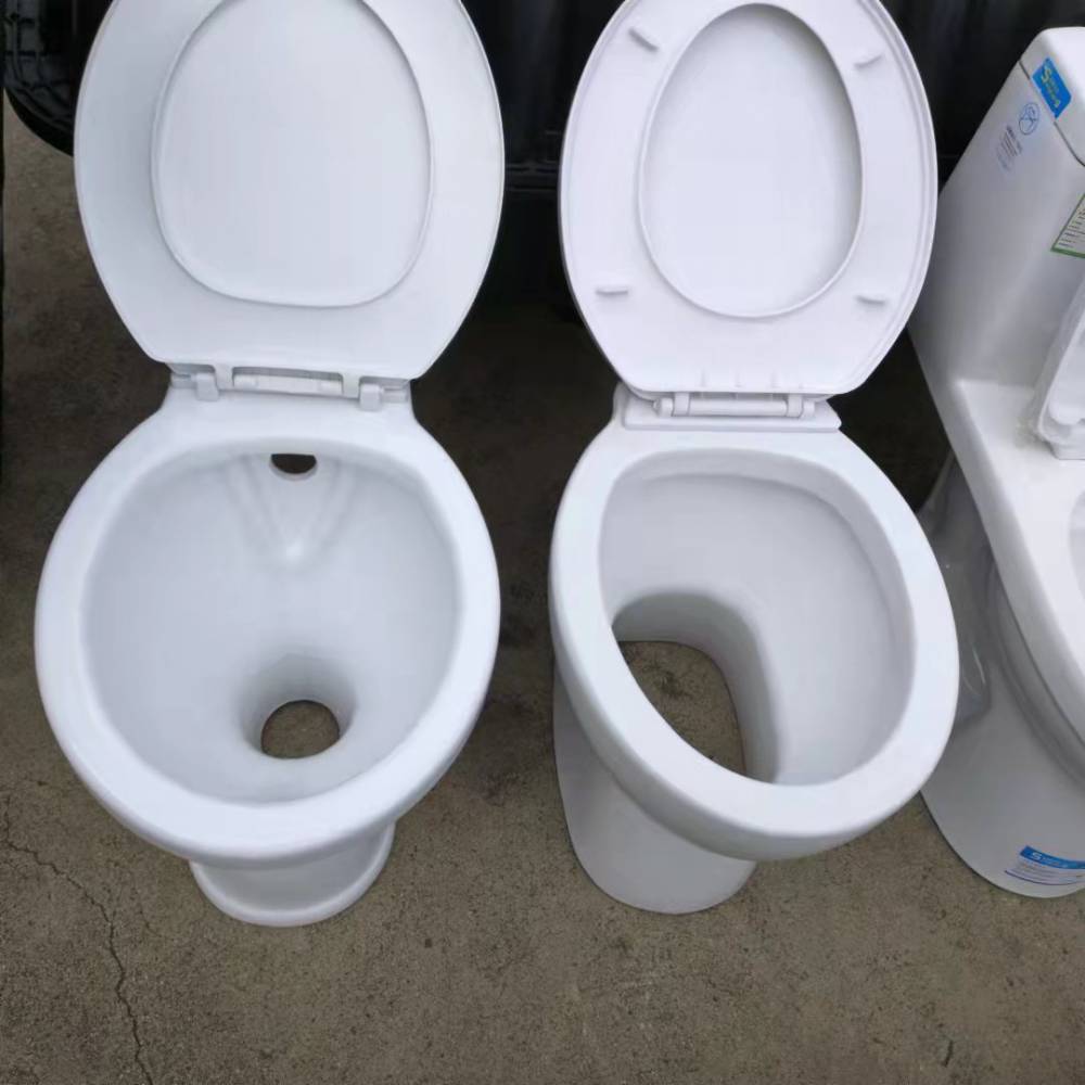 农村旱厕改造四角s弯蹲坑直冲蹲便池陶瓷蹲便器大口