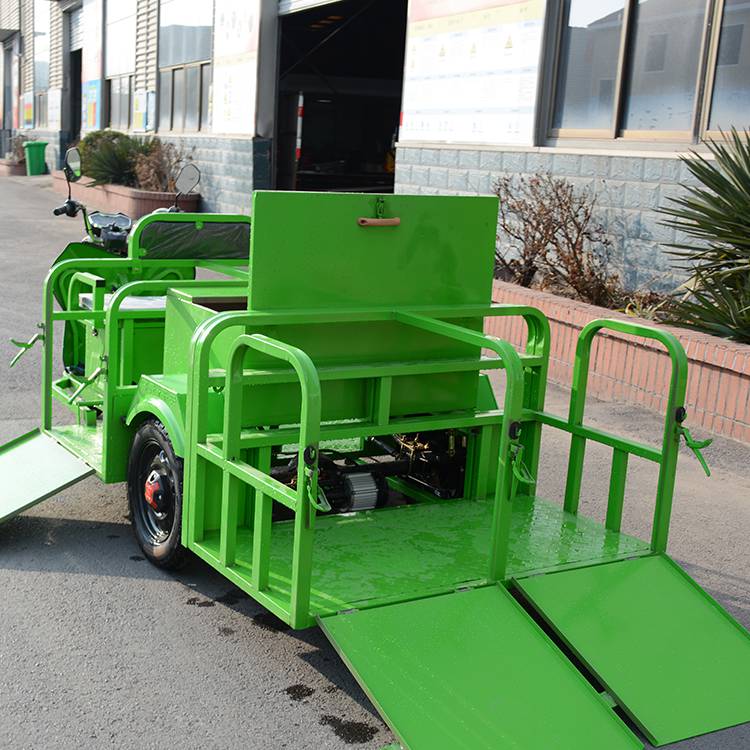 环卫电动四桶垃圾车垃圾桶转运车4桶挡板垃圾运输车