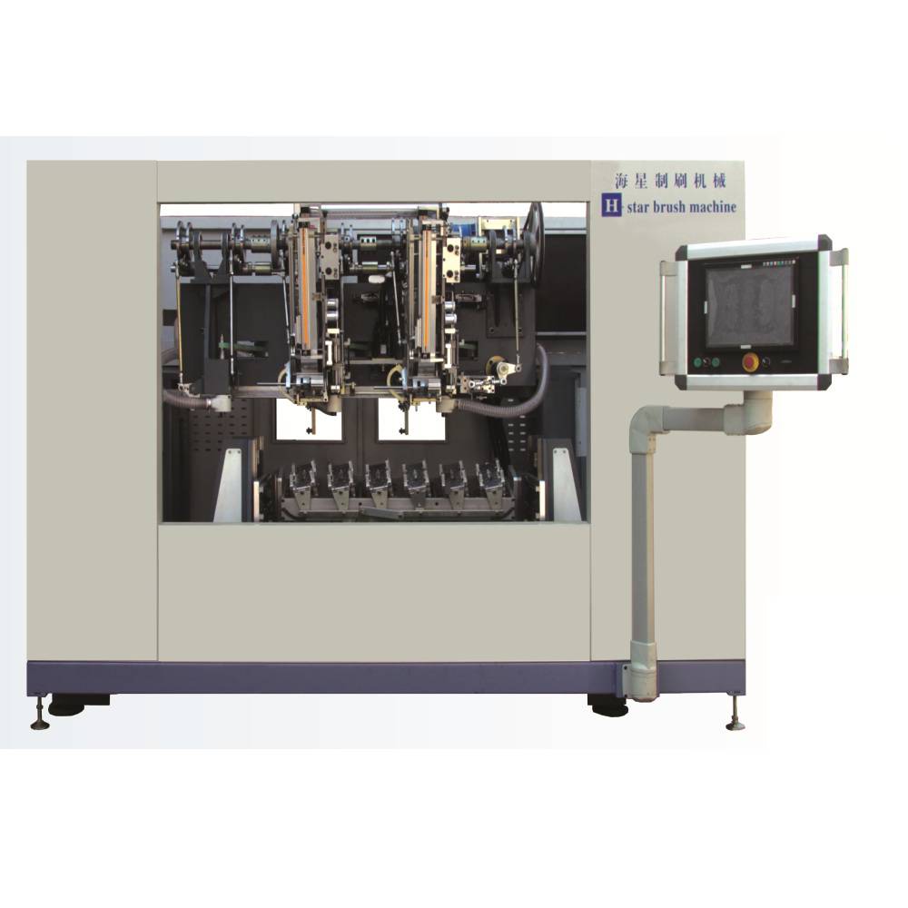 五轴五头钻植一体机(gs235)全自动植毛机