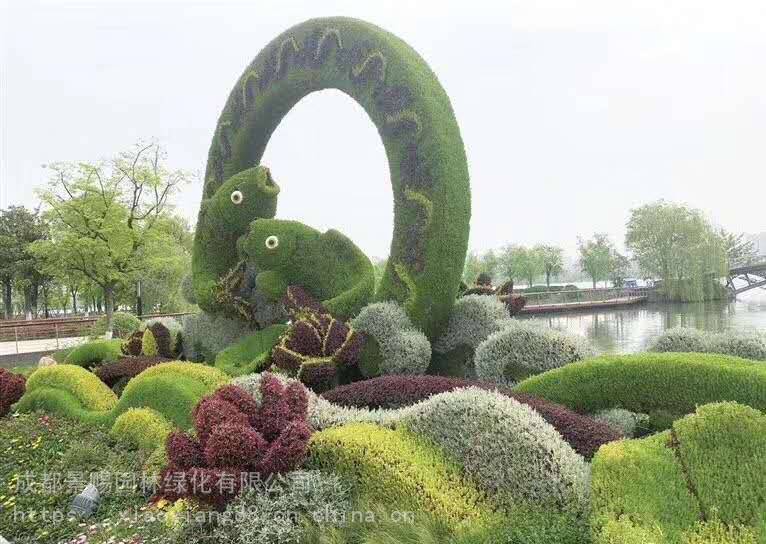 四川攀枝花绿雕摆件 ,展览馆主题绿雕离你较近的真植物绿雕厂