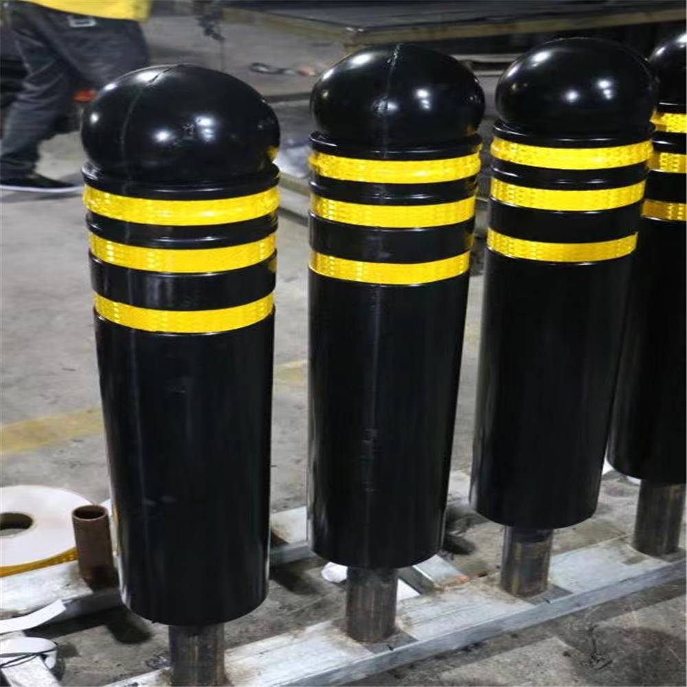 厂家生产橡胶路障黄黑橡胶路桩人行道路障