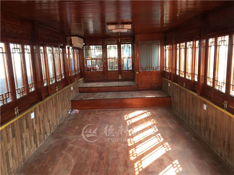 有的古代画舫船能吃饭的木船生产厂家