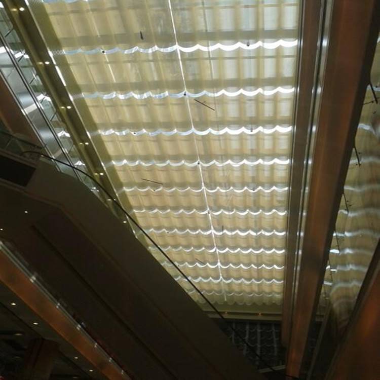室内天棚帘商场体育馆顶棚电动折叠天棚帘北京遮阳棚