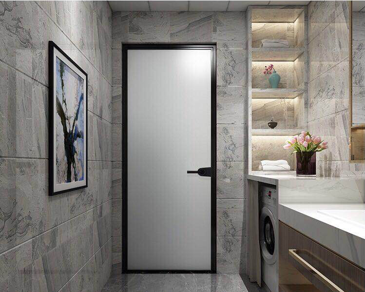 威尔普斯铝合金16窄边框平开门卫生间玻璃门卫生间门